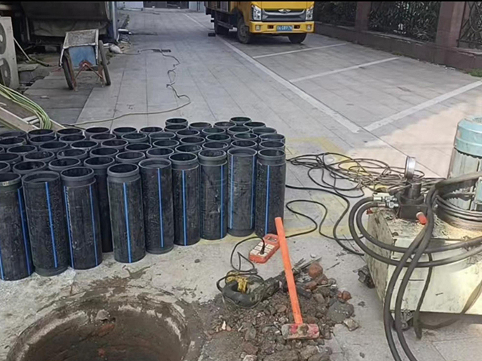 安徽PE置换管厂家 DN315置换管 非开挖管短管置换